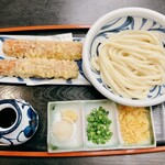 かわたうどん - 冷ぶっかけ、ちくわ天です。（2024.2 byジプシーくん）