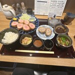 徳川町 ぶた福 - シャトーブリアン定食(信州SPF豚) 2,530円
            ぶた福メンチかつ 550円
            味噌だれ 110円