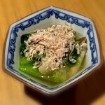 炭火と魚菜 伝助 - お通し 400円