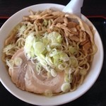 自家製太麺 渡辺 - 2014/1/17「らーめん大650円」油少なめネギ多め