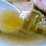 くじら食堂 - 塩らー麺　スープアップ