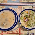 トルコ料理ボスボラスハサン - スープとサラダ