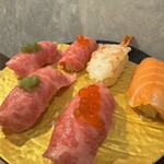 Ougon Dashi Shabu To Edomae Sushi Niku No Asatsu - 