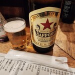 秋元屋 - サッポロラガービール大瓶(715円)