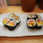 Sushi Masa - とろたく細巻 ＆ うなきゅう細巻
