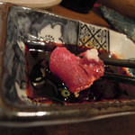 炭火焼酒亭ローリンストーン - エゾ鹿刺３点盛り喰らう