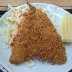 真鶴 魚座 - アジフライはお茶漬けと刺身定食に付いてるよ!