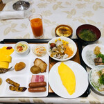 城西館 - ♪一睡も出来ずこれしか食べられなかった朝食…