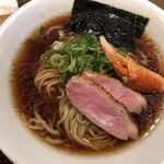 鴨出汁中華蕎麦 麺屋yoshiki - 蟹と鴨そば(醤油)