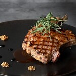 French “grilled bone-in lamb”