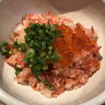 鴨出汁中華蕎麦 麺屋yoshiki - 蟹と桜えびの炊き込みご飯