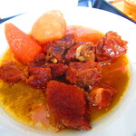 お食事処 河童 - 日替わりワンコインランチ・イノシシ角煮定食　５００円（税込）イノシシ角煮のアップ【２０２３年３月】