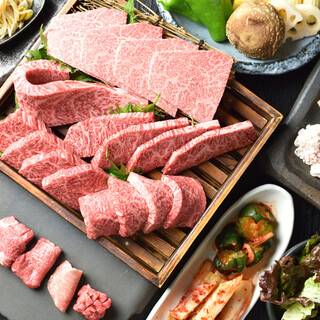 From tongue to meat Sushi. Enjoy Shimane Wagyu beef♪ Course plan recommended