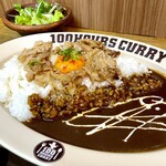 HUNGRY CURRY BY100時間カレー - ハングリーカレー500円 ご飯大盛り（300g 無料）サラダ付き