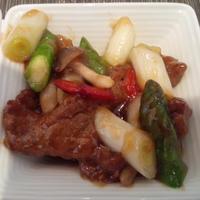 ホテルオークラレストラン名古屋 中国料理 桃花林 - 牛肉とアスパラガスのオイスターソース炒め