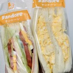 Sandore - バラエティーサンド210円　たまごサンド160円 