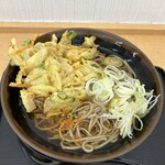 エキナカスタンド 福豆屋 - かき揚げそば