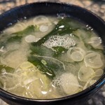 魚屋路 - ランチ味噌汁(240229)