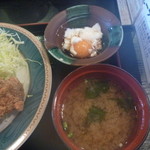 かつ膳 - 今回も付いてた温泉たまごは定番？？