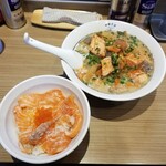 Rock’anDo - サーモン粕汁そば＋サーモン酒粕漬け丼