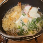 力餅 - 天ぷらなべそば670円✨
