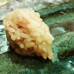 こいき - 赤酢を使ったシャリ♪シャリだけで食べたいと言ったら出してくれました♪