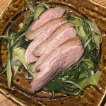 Onikai - 煮野菜（鴨肉、九条ネギ）