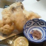 140115新潟　のぶ　牡蠣と白子の天ぷら