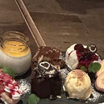 熟成和牛ステーキグリルド エイジング・ビーフ TOKYO - デザート盛り合わせ