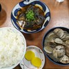 Doraibuimmichishio - ごはん大、貝汁小、麻婆茄子