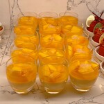 ザ・テラス - マンゴーとライチのプリン