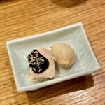 地葉はなれ - 2024.2.  よだれ鶏 & うずらの西京漬け