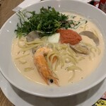 ココス 甲府昭和店 - 魚介と明太子のクリームパスタ