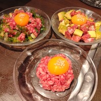 焼肉 じゅん - ユッケ三種類