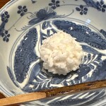 日本料理 別府 廣門 - 菓子　自然薯と白小豆の金団