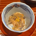 日本料理 別府 廣門 - 凌ぎ　赤なまこ　このわた　このこ　自然薯　飯蒸