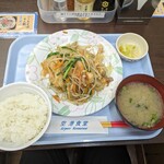 空港食堂 - フーチャンプルー定食750円