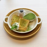 季節のフレンチトースト～抹茶風味のマスカルポーネ添え～