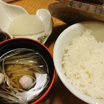ひのでや - 白飯・香の物・お椀