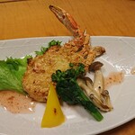 ひのでや - ワタリガニのしんじょソテー