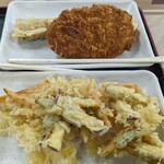 白川うどん - 揚げ物３種