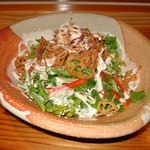 Namakura Sakae - カリカリ蓮根と水菜のシーザーサラダ