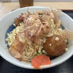 Sobadokoro Metoroan - コレがセットのたこ焼き丼