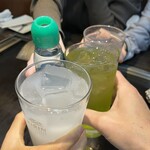 もんじゃ でん - 乾杯