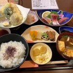 うちだ - 料理写真:刺身天ぷら定食