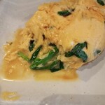 からあげ酒場 祝 - ニラ玉に醤油を垂らして