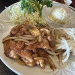 Banraitei - A定食(豚の生姜焼き)(850円)