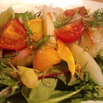 ピッツェリアアッセ - ホタテの前菜サラダ