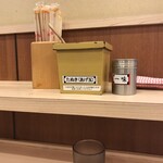 そばの神田 東一屋 - コンディメンツ。