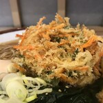 そばの神田 東一屋 - 野菜かき揚げに着目する。